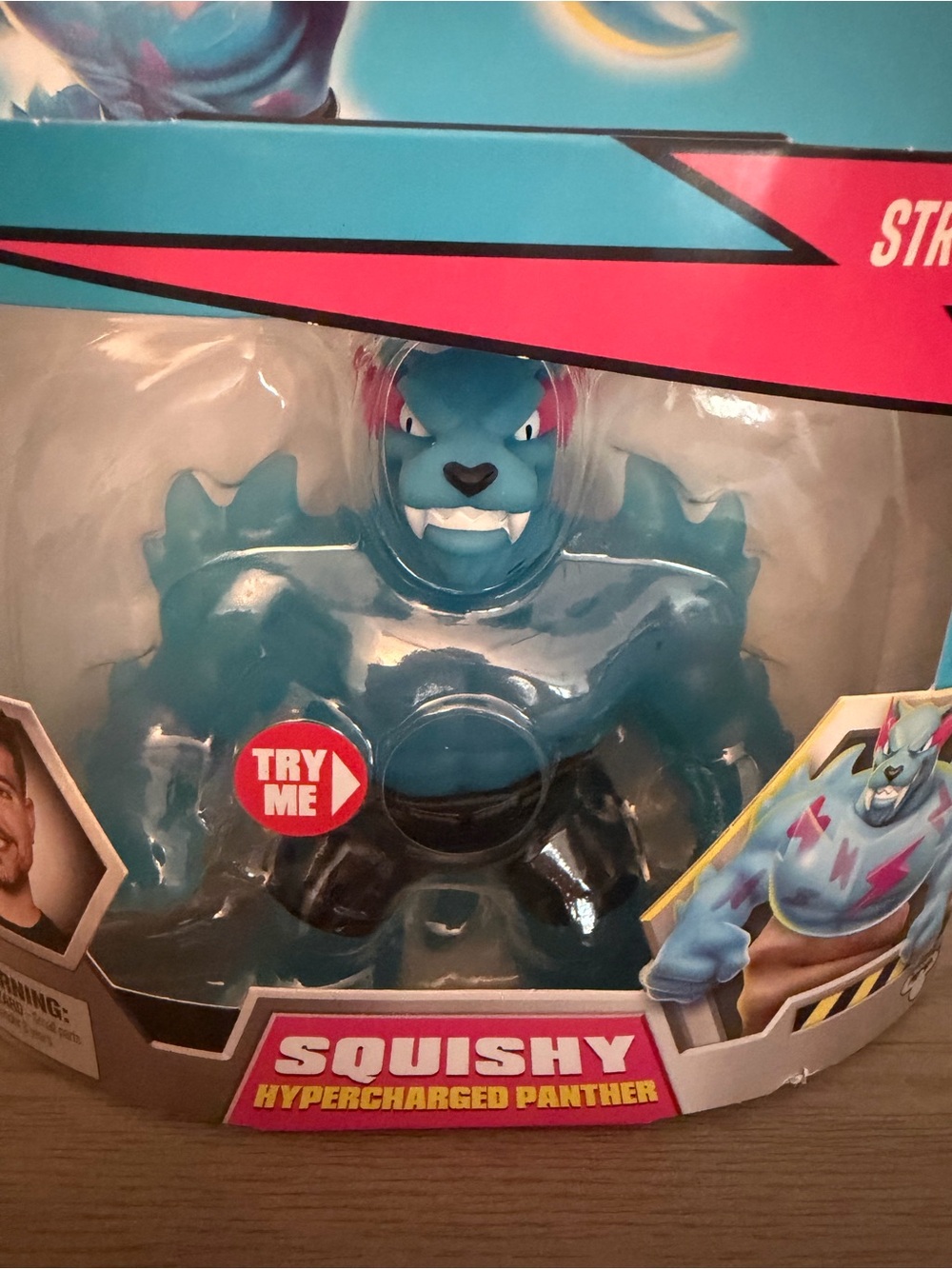 MrBeast Lab Hypercharged Panther Stretchy Hero Squishy Toy NEW
